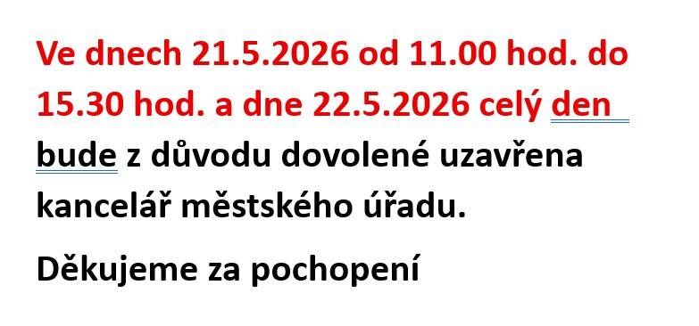 Uzavření kanceláře města