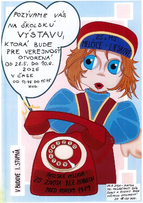 Výstava v priestoroch Základnej školy Melčice-Lieskové.