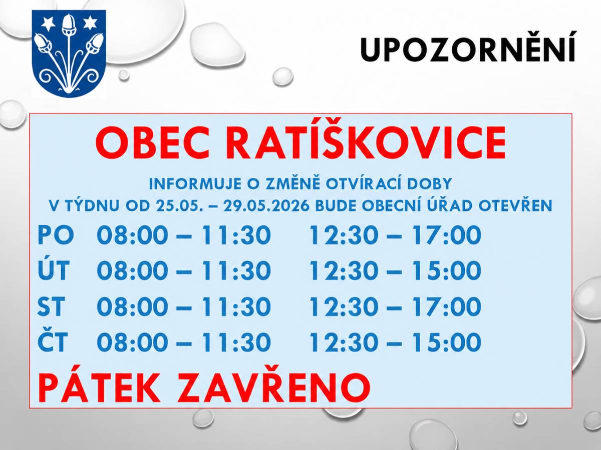uzavření OÚ v pátek 29.5.2026