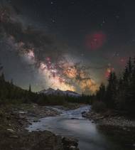 Mléčná dráha nad Tatrami (Milky Way over Tatra mountains)