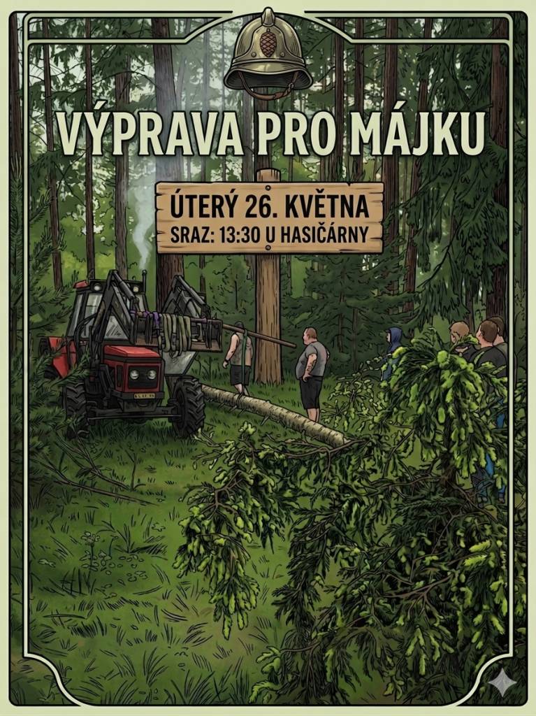 Sraz ve 13:30 u hasičárny.