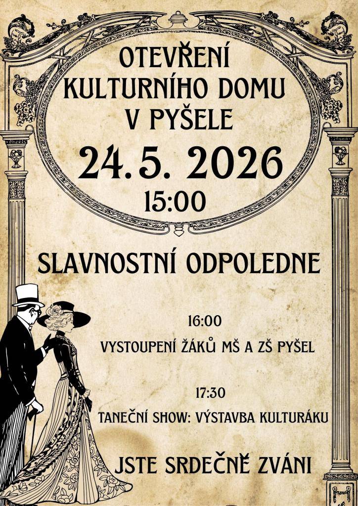 Už se to blíží.   Těšíme se v neděli v 15:00 u kulturního domu.  Společně se potkáme.