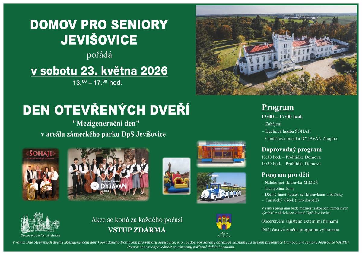 v sobotu 23.5.2026 od 13:00 do 17:00 hodi