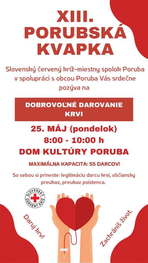 XIII. PORUBSKÁ KVAPKA
