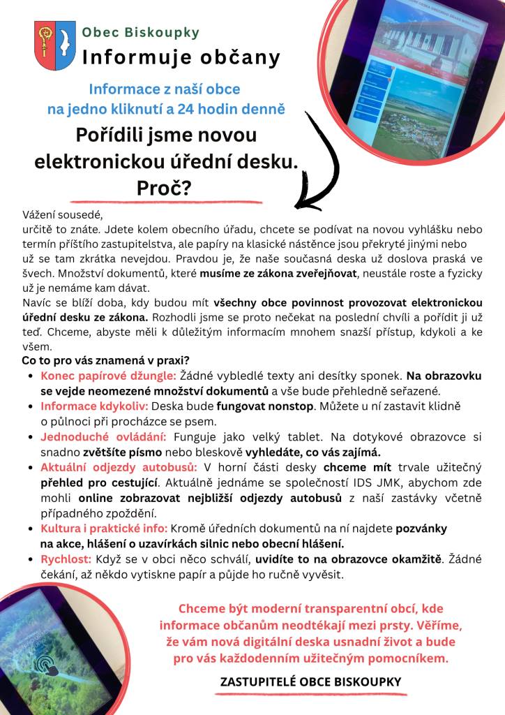 Pořídili jsme digitální desku.
