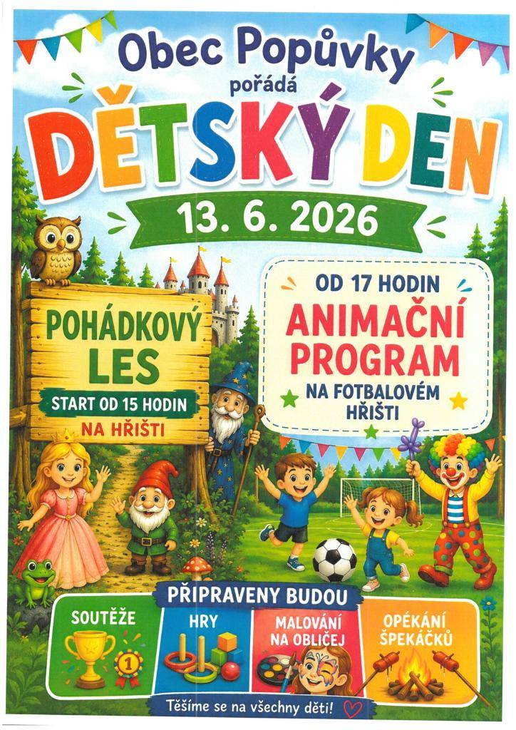 Dětský den 13. 6. 2026