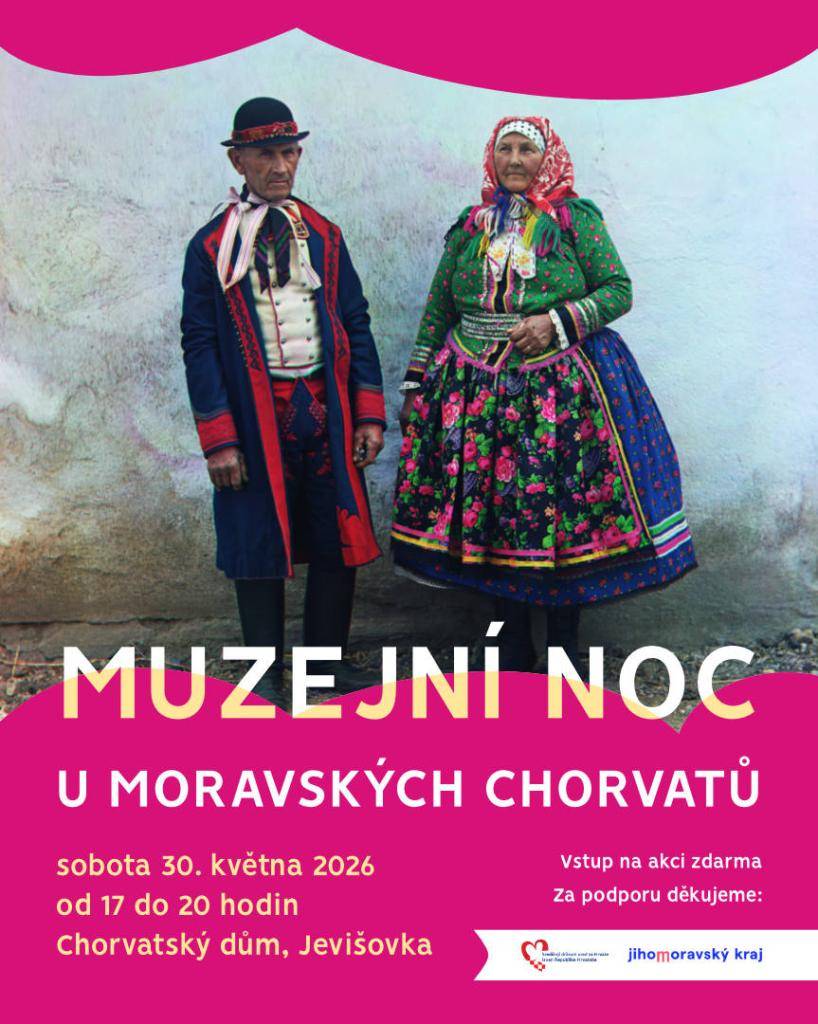 V Chorvatském domě v Jevišovce 30. května 2026 od 17 do 20 hodin.