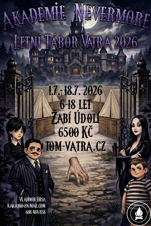Tábor se koná v Oderských vrších u obce Radkov. Děti jsou ubytovány ve stanech s podsadami a tábor je vybaven kuchyní, jídelnou, sportovištěm i zajištěnou zdravotní péčí. Program tvoří celotáborová hra, sport, koupání, výlety a zapojení dětí do chodu tábora. Strava je zajištěna 5× denně.
