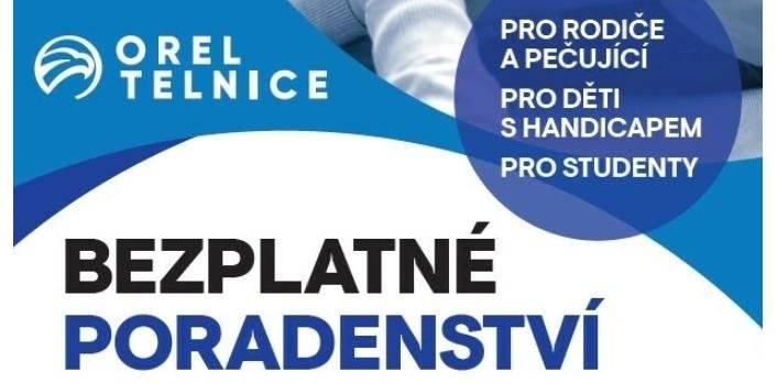 Organizace Orel Telnice nabízí bezplatné poradenství, které je určeno dětem s handicapem, studentům a rodinám, které se nacházejí v náročné životní situaci. Poradenství je zaměřeno zejména na:  děti s handicapem (ADHD, PAS, vývojová dysfázie, duševní nesnáze a jiné zdravotní potíže), studenty do 26 let s duševními obtížemi, rodiče a neformálně pečující osoby o děti se zdravotním postižením, rodiny, které potřebují podporu v oblasti výchovy či vztahů.  Součástí služby je také možnost zajištění hlídání dítěte během konzultace. Konzultace mohou probíhat jak v našich prostorách, tak i přímo v domácím prostředí rodiny. V průběhu letních prázdnin  pořádají tábor pro děti s PAS a ADHD ve věku 5 až 12 let.