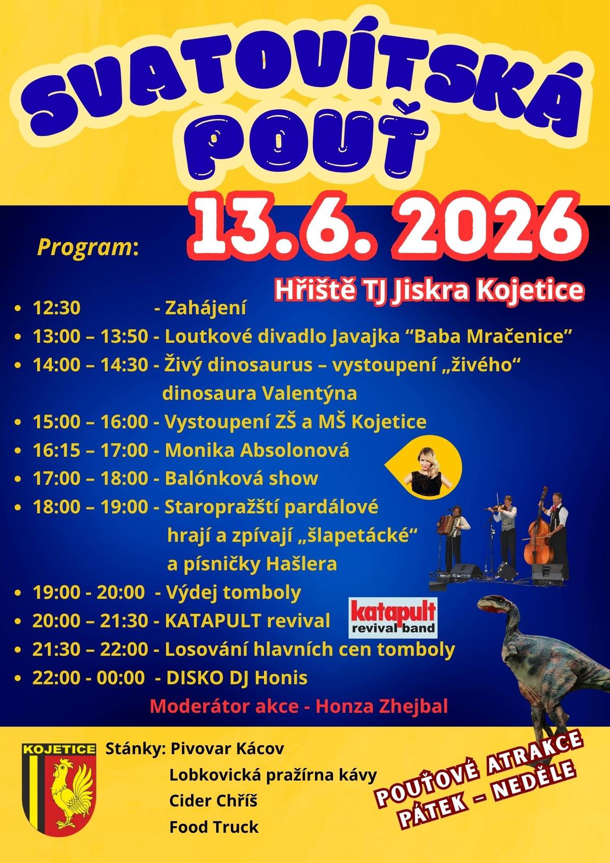 Přijďte si užít den plný zábavy, atrakcí a hudby. Těšíme se na Vaši účast !