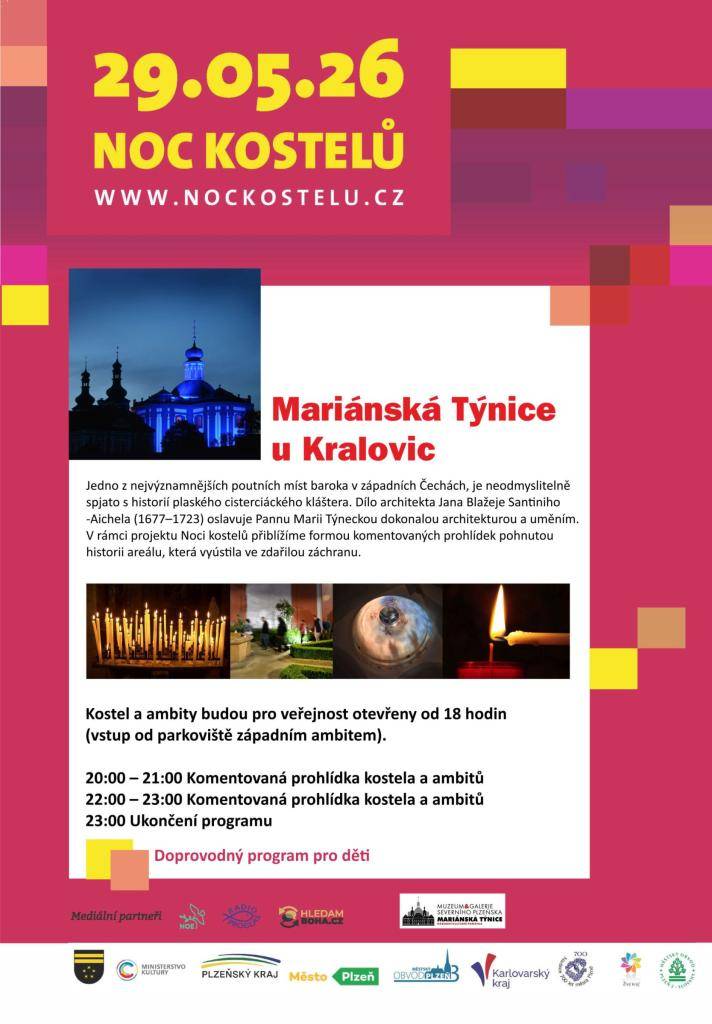 Doprovodný program pro děti zajištěn. Vstup do areálu bude od parkoviště západním ambitem.