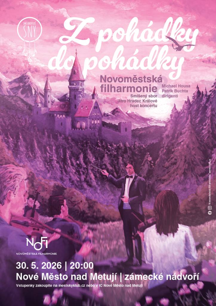 Novoměstská filharmonie představuje svůj tradiční koncert pod vedením Michala Housy a Patrika Buchty.
