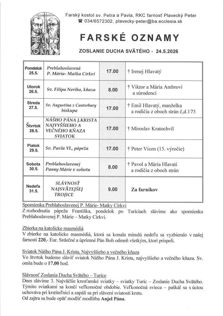 od 25.5. do 31.5.2026
