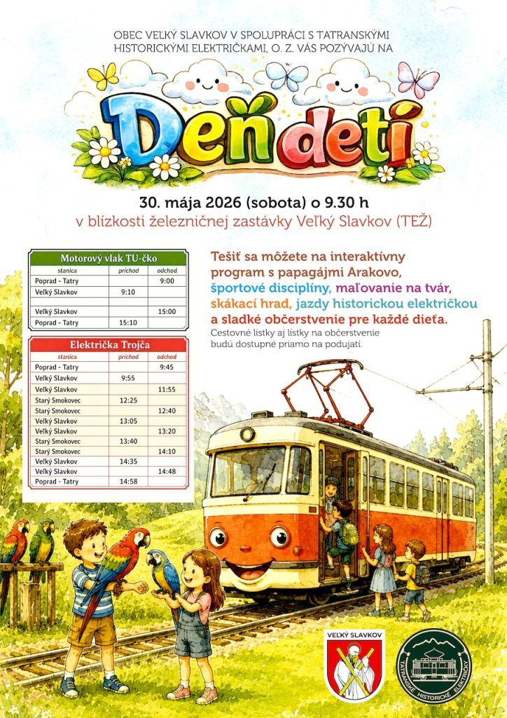 dňa 30.05.2026 o 9.30 h pri železničnej zastávke Veľký Slavkov