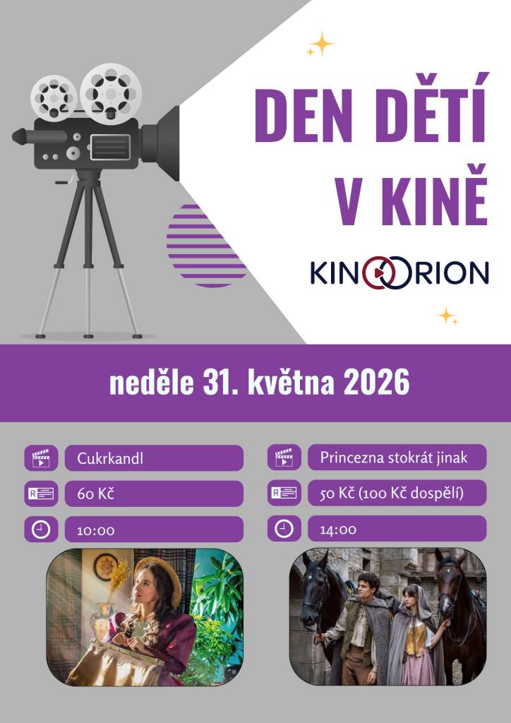 Pro děti promítáme dvě krásné pohádky v našem kině.
