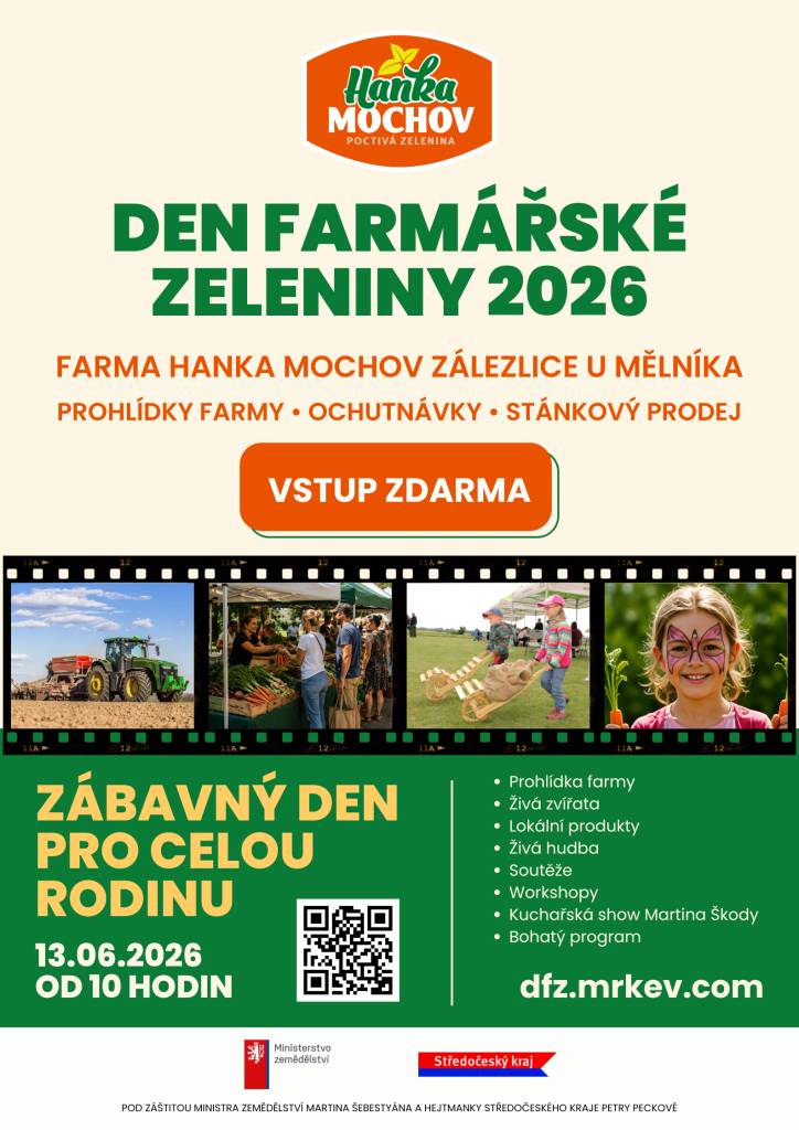 Den farmářské zeleniny Hanka Mochov 2026  13.6. 2026 v 10 hod v Zálezlicích