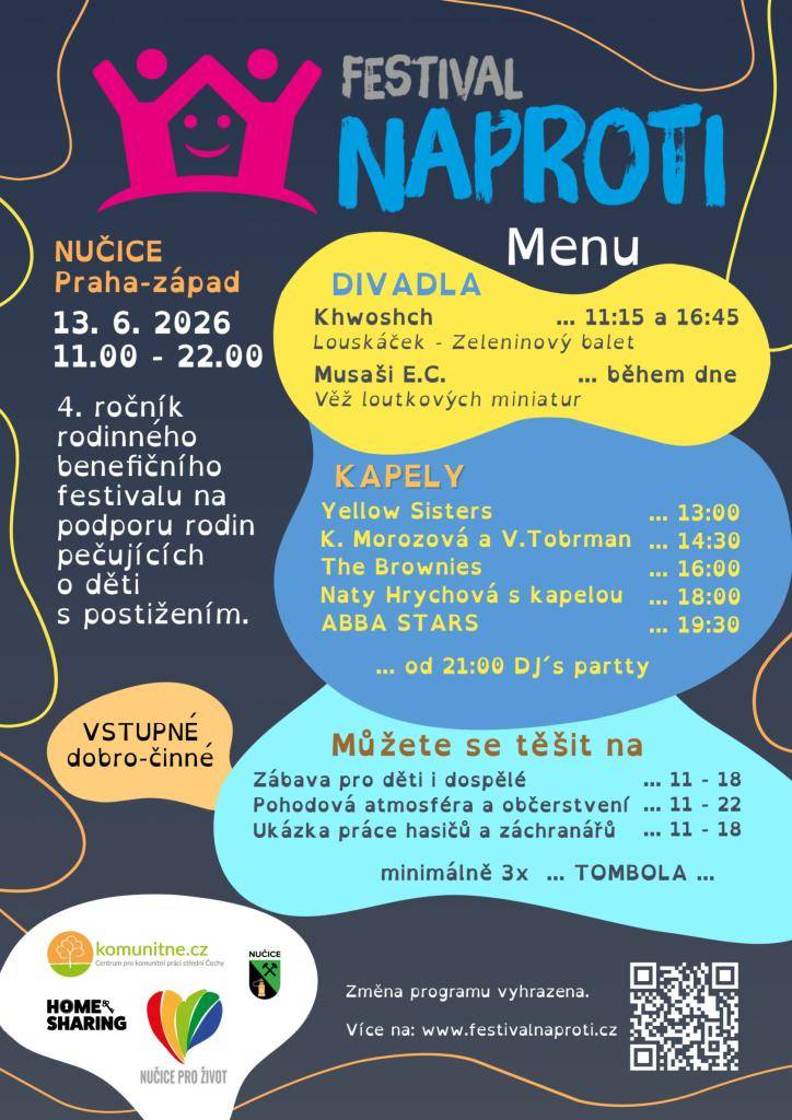 Pozvánka na 4. ročník rodinného benefičního festivalu na podporu rodin pečujících o děti s postižením