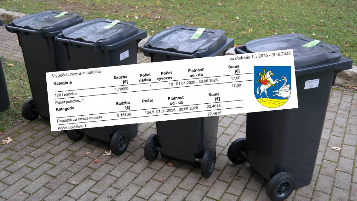 Informácie o zmene spoplatnenia odpadu.