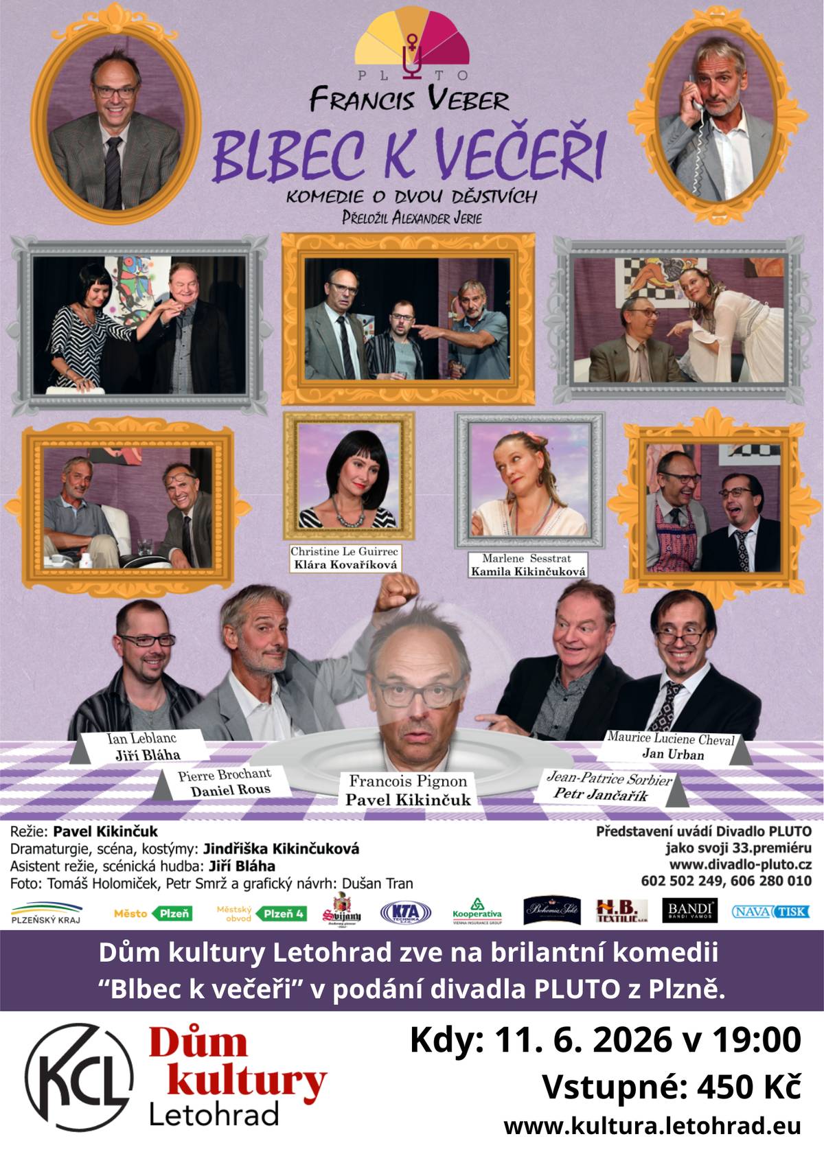 Dům kultury Letohrad Vás zve na červnový program! Přijďte se pobavit nebo si užít skvělou hudbu:   11. 6. (čtvrtek) | Blbec k večeři – Legendární francouzská komedie plná zvratů. Volné lístky jsou ještě k mání!   19. 6. (pátek) | David Koller – Koncert k 15. výročí založení Klubu chovatelů exotického ptactva v Letohradě!.   Vstupenky a kompletní program najdete na https://www.kcl.letohrad.eu/kultura/.