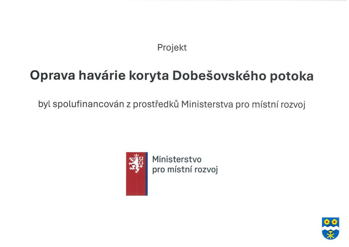 Projekt byl zrealizován za finanční podpory Ministerstva pro místní rozvoj v rámci programu ŽIVEL 1. Došlo k opravě koryta v délce téměř 25 m. Koryto bylo poničeno při povodni v září 2024. Celkové náklady projektu byly 2 783 993 Kč, dotace činila 2 056 206 Kč, tedy 74 %.