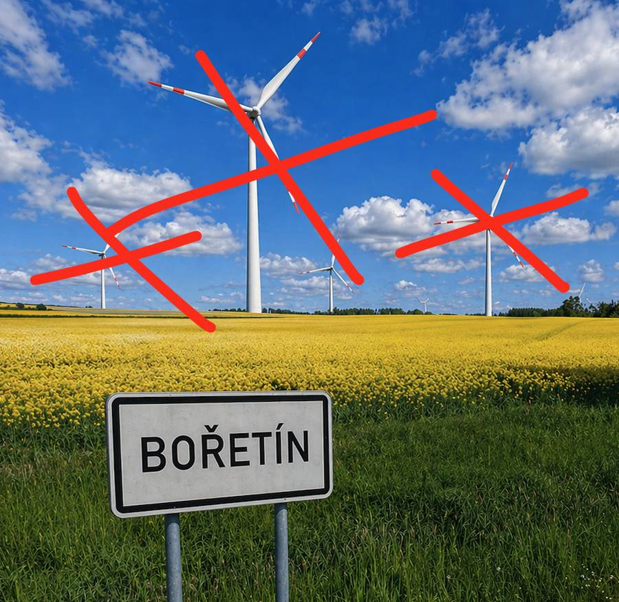 Co se děje? Ministerstvo pro místní rozvoj (MMR) navrhuje označit území u nás v okolí Bořetína jako tzv. akcelerační oblast AOV72 Mackův kopec. To znamená, že by zde mohlo být postaveno až 9 větrných elektráren vysokých až 250 metrů, ve zrychleném řízení a s omezenými možnostmi odporu ze zákona.