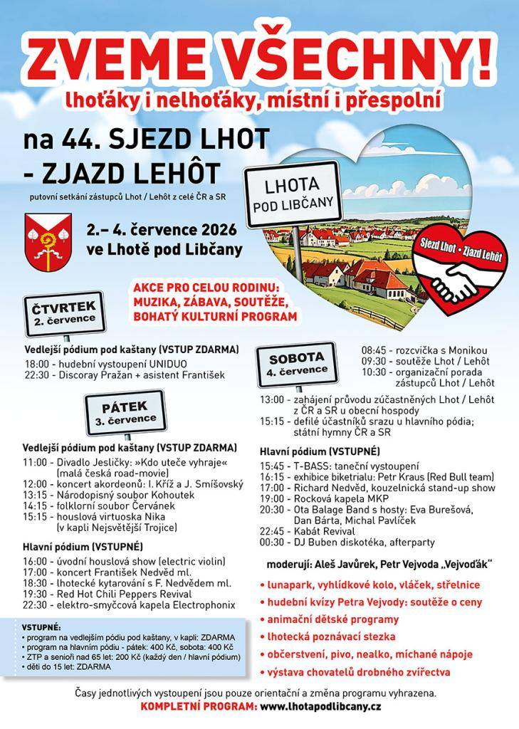 2. - 4.7.2026 ve Lhotě pod Libčany