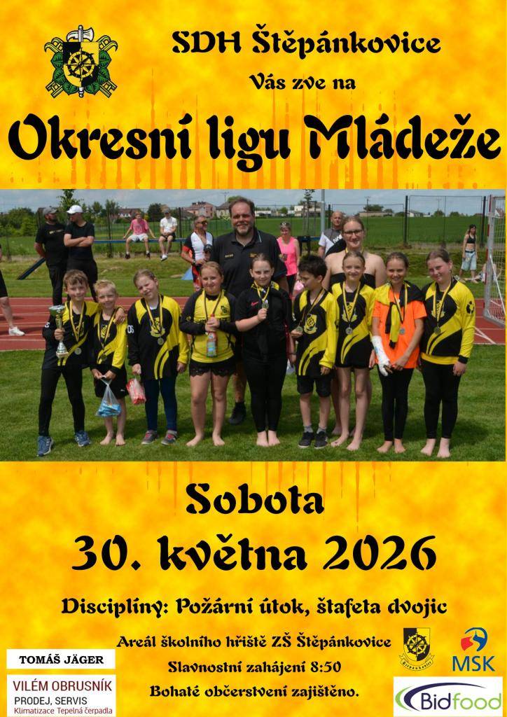 V sobotu 30.5.2026 od 8:50 v areálu školního hřiště.  Bohaté občerstvení zajištěno.  Více informací na plakátě.