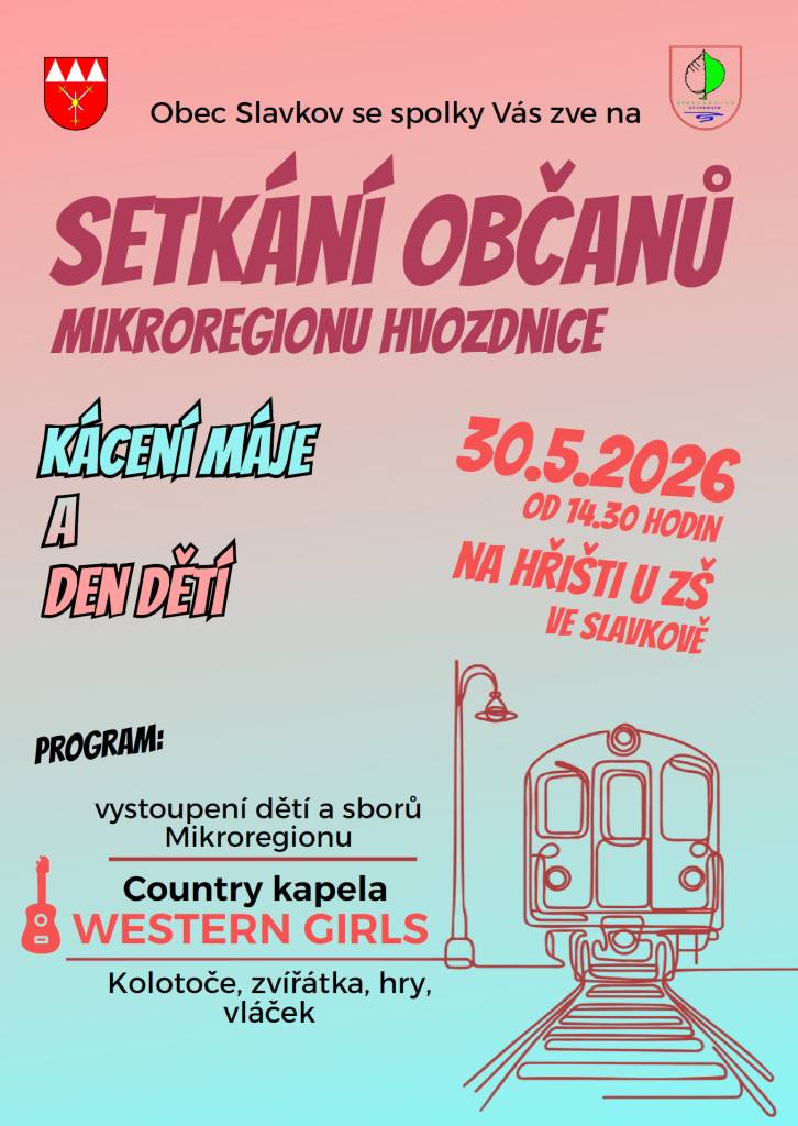 Obec Slavkov a členské obce mikroregionu Hvozdnice Vás srdečně zvou na další ročník Setkání občanů mikroregionu.