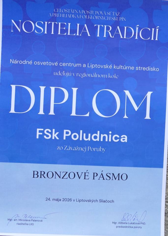 Diplom pre FSk Poludnica