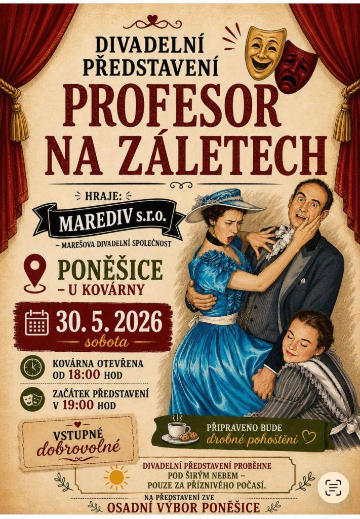 Divadelní představení "Profesor na záletech"