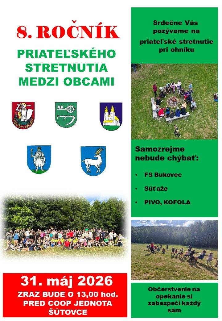 Tešíme sa na spoločné stretnutie, dobrú náladu a veríme, že nám už tentokrát bude priať aj počasie. 🍀☀️