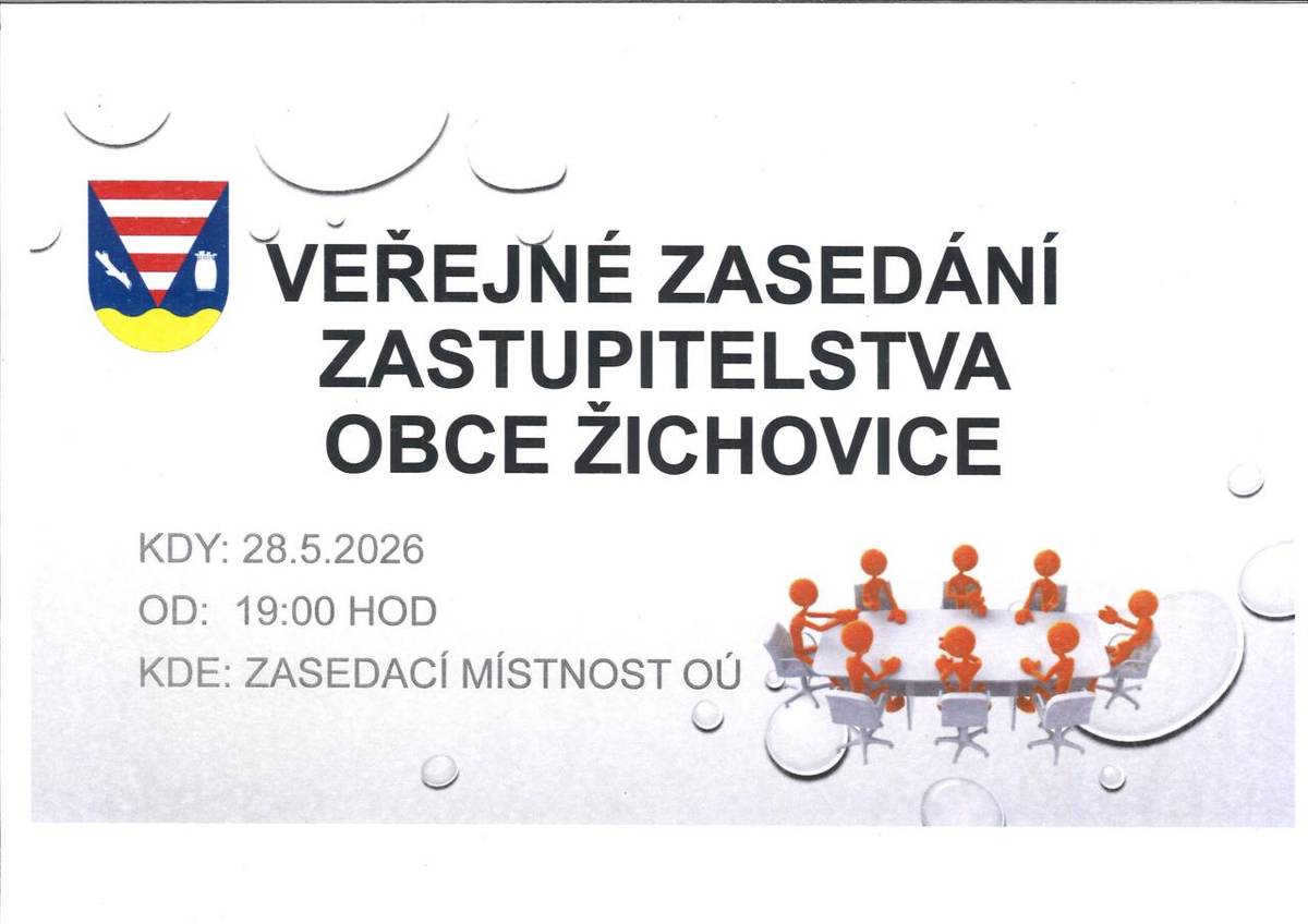Pozvánka na XIX.veřejné zasedání zastupitelstva Obce Žichovice