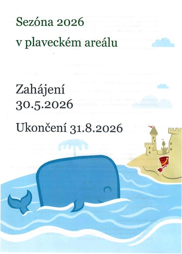 Sezóna v plaveckém areálu