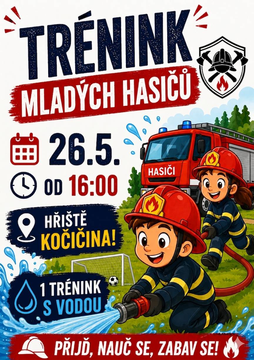 Mladí hasiči jedou naplno. Výcviky jsou v plném proudu a počasí konečně dovolilo zapojit i vodu. Přijďte se podívat a přidejte se. Stále nabírají nové členy -  ročník 2015-2020.