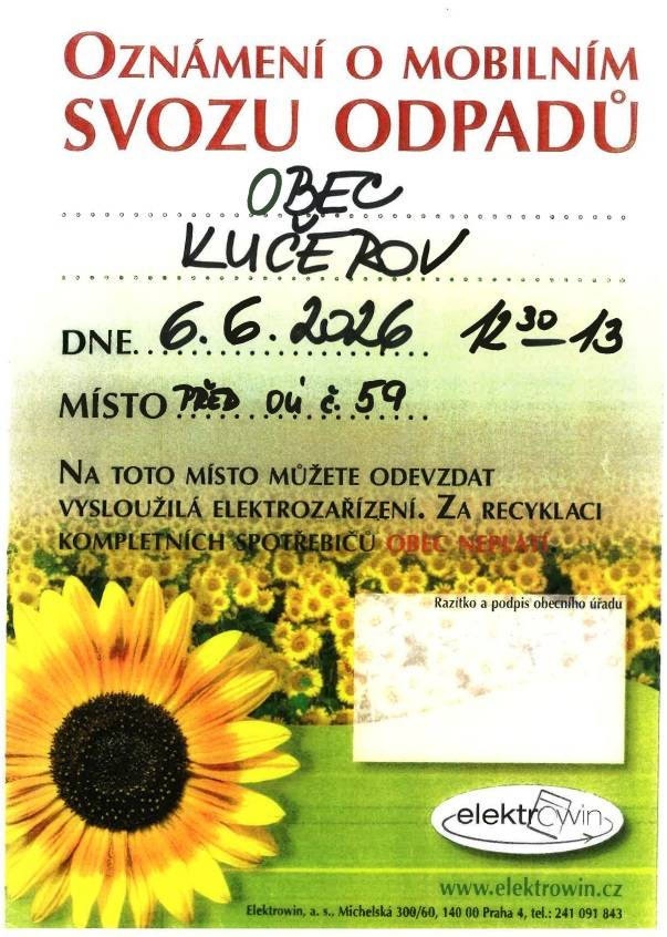 Sběr nebezpečného odpadu a elektrozařízení