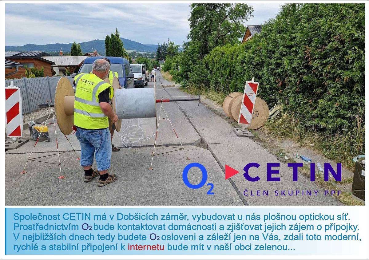 Oslovovat naše občany bude CETIN prostřednictví spoečnosti O2.