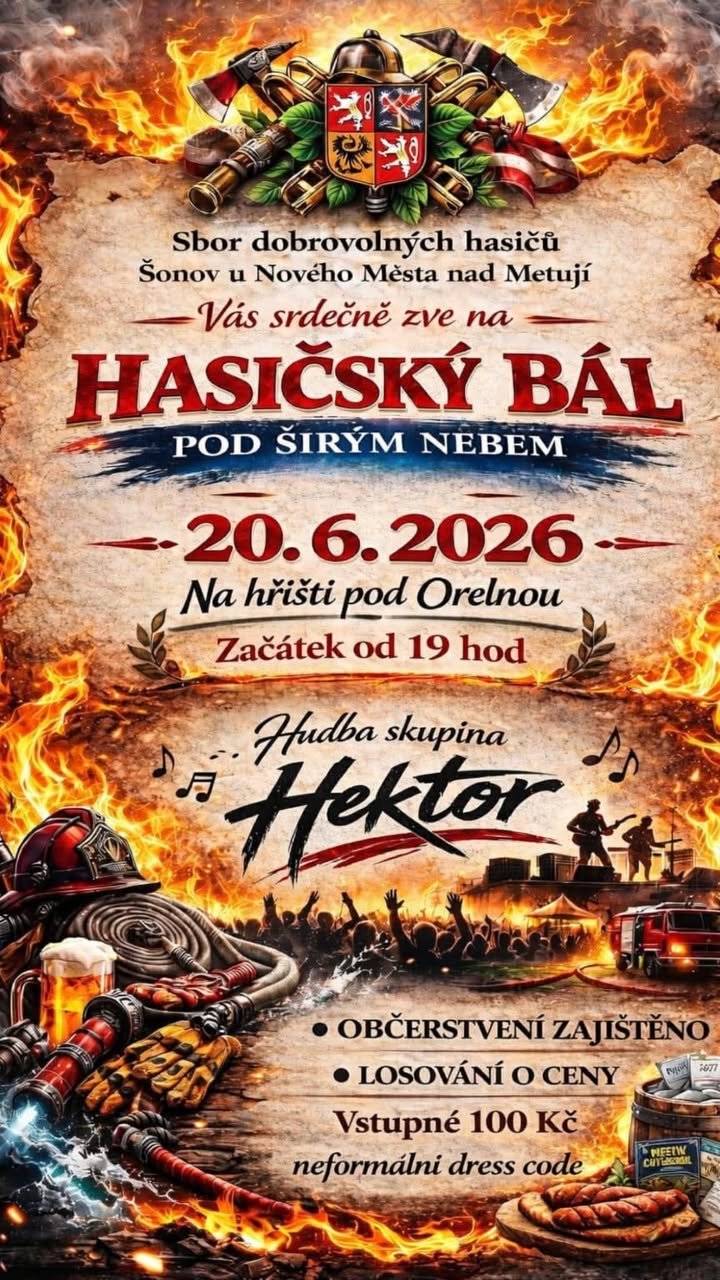 Vážení přátelé, před víkendem přinášíme pozvánky na: 👉 Hasičský bál pod Orelnou v Šonově 👉 slavnostní otevření cyklookruhu okolo Rozkoše 👉 závody horských kol Žernovský bajk 👉 výstavu a vzpomínkovou akci k Bitvě u Náchoda 1866 A ve dnech 13.6. - 16.6. bude zcela uzavřen zámek Nové Město nad Metují z důvodu natáčení vánoční televizní pohádky. Přejeme krásný slunečný víkend🌞. #obecprovodovsonov #aktuality
