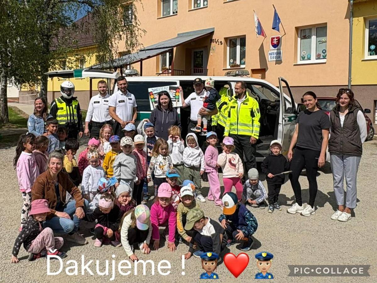 Minulý týždeň bolo v našej MŠ veru rušno. V rámci témy týždňa venovanej práci záchranárov, sme v MŠ privítali policajtov a bližšie sme spoznali aj prácu hasičov.