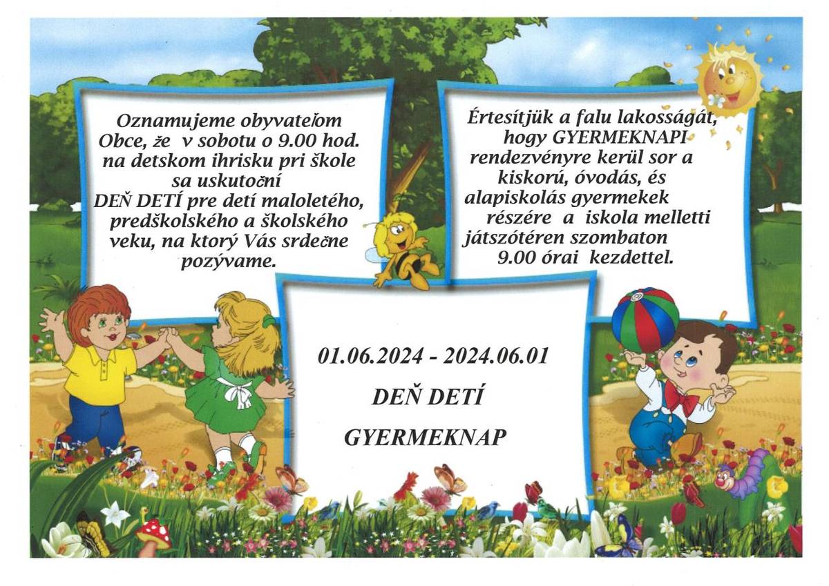 Deň detí 2024- Gyermeknap 2024