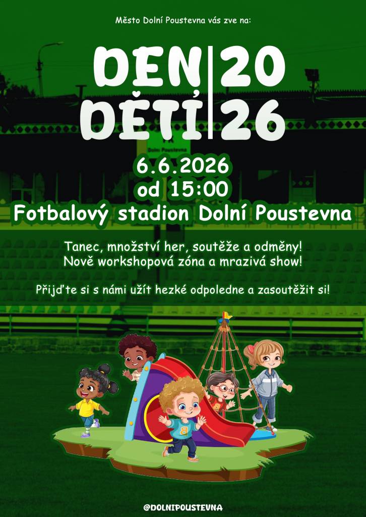 Kdy: 6.6.2026  Od:  15 hodin  Kde: Fotbalový stadio