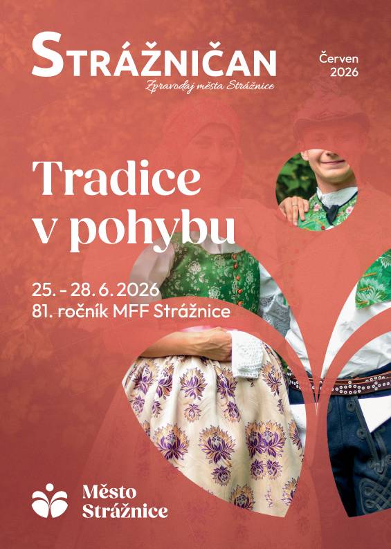🎉 Titulní strana Strážničanu poprvé v nové vizuální identitě našeho města! 🎨 Jak se vám líbí? 😊 📖 Více o vzniku nové grafické podoby vizuální identity se dozvíte v elektronické verzi zpravodaje💻✨ https://www.straznice-mesto.cz/rocnik-2026/ds-1460/archiv=1