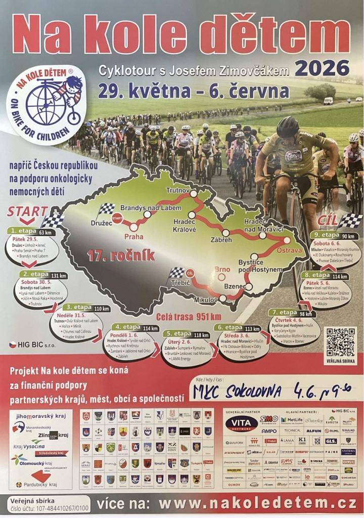 Vydejte se s námi na celodenní cykloetapu z Bystřice pod Hostýnem do Bzence – čeká vás 106 km krásnou krajinou, pohodové tempo, zastávky v zajímavých městech i skvělá atmosféra na trase!