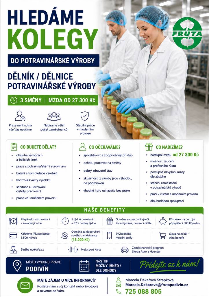 Dělník/dělnice potravinářské výroby