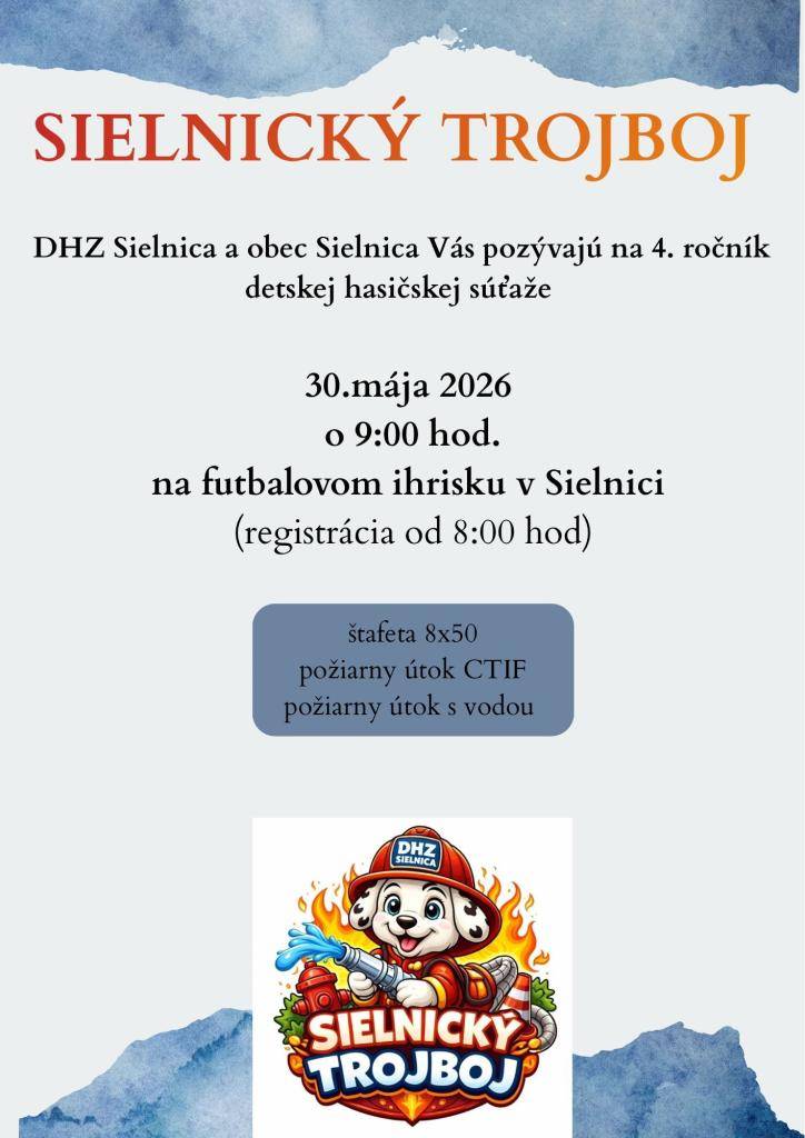 Pozvánka - Sielnický trojboj 30.mája 2026