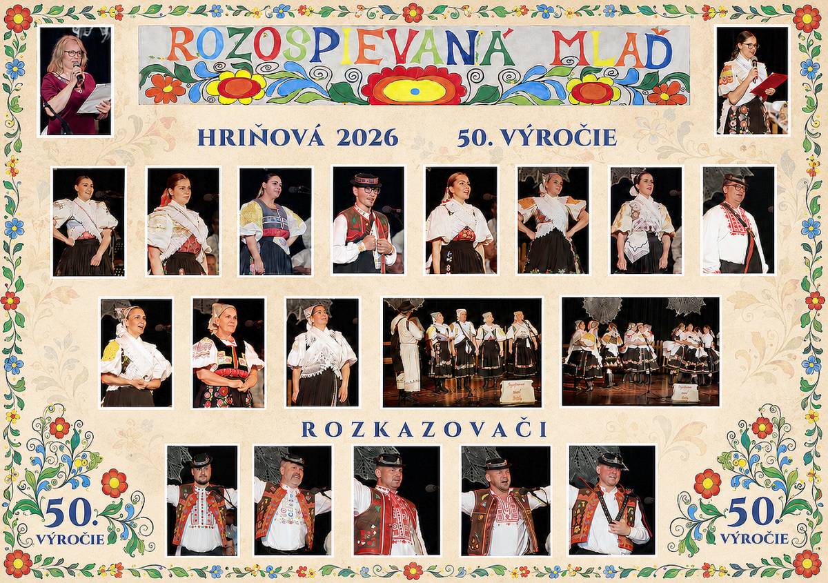 SLÁVNOSTNÝ PROGRAM 50. ROČNÍKA SPEVÁCKEJ SÚŤAŽE ROZOSPIEVANÁ MLAĎ.
