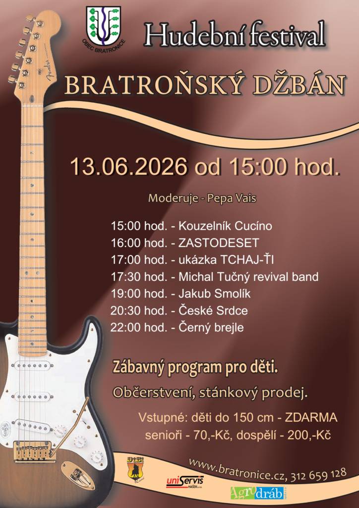 sobota 13.6.2026 od 15:00 hodin.