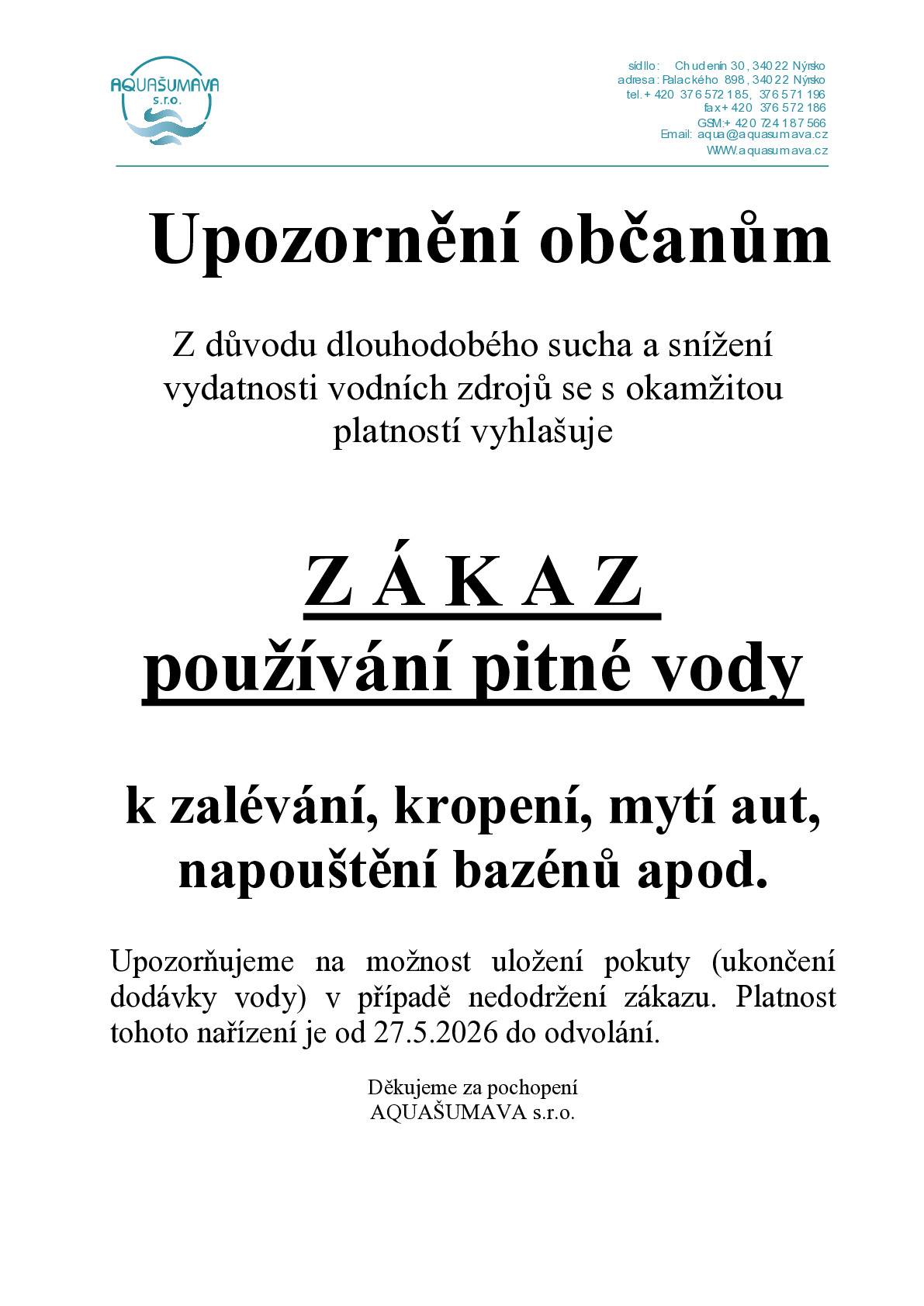 zákaz