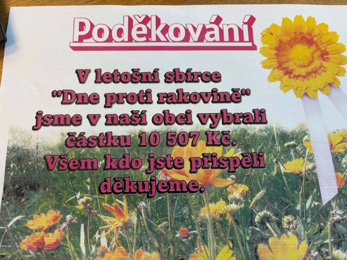 Poděkování