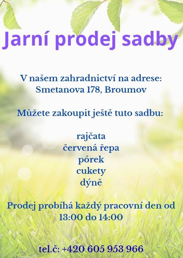 Předáváme nabídku.