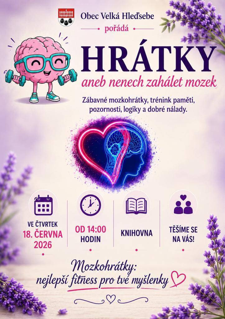 18. června 2026 od 14 hodin v obecní knihovně.